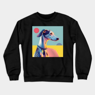 Whippet in 70's Crewneck Sweatshirt